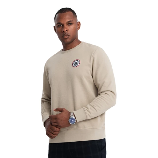 Vyriškas rusvas džemperis Solan Džemperiai be gobtuvo