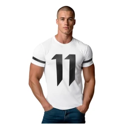 Vyriški balti marškinėliai Eleven