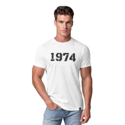 Vyriški balti marškinėliai Number