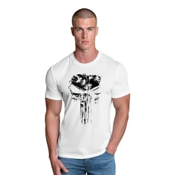 Vyriški balti marškinėliai Rebel