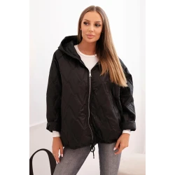 Moteriška juodos spalvos striukė Aren