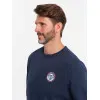 Granatowy sweter męski Solan Swetry bez kaptura
