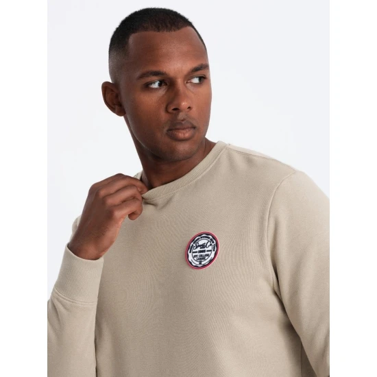 Vyriškas rusvas džemperis Solan Džemperiai be gobtuvo