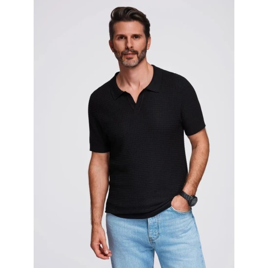 Vyriški juodi polo marškinėliai Austen POLO marškinėliai