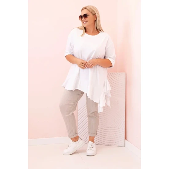 Moteriška balta palaidinė Margo PLIUS dydis moterims