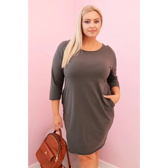 Moteriška chaki suknelė Lena PLIUS dydis moterims