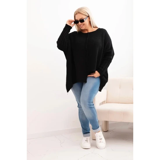 Moteriškas juodas megztinis Lori Moteriški megztiniai