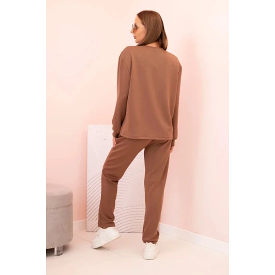 Moteriškas rudas komplektas Naomi Moteriški komplektai