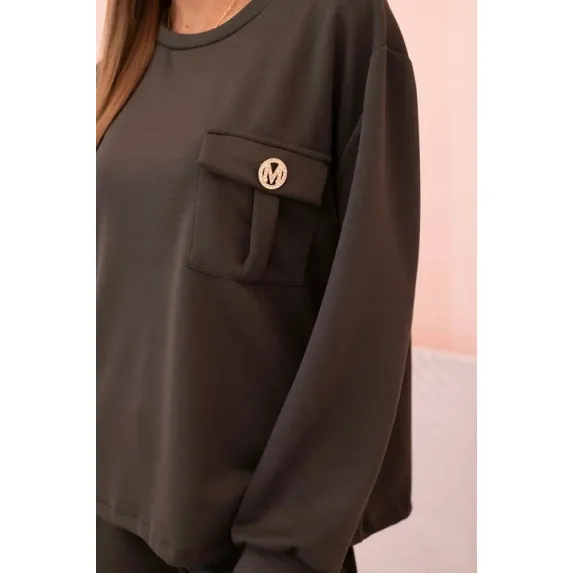 Women's khaki set Naomi Sports suits