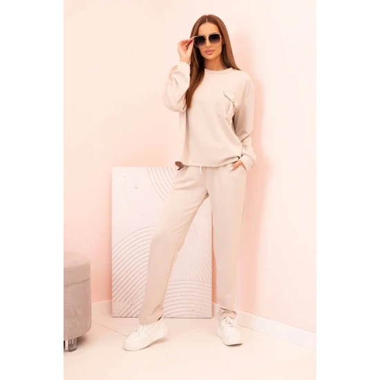 Moteriškas šviesiai rusvas komplektas Naomi Moteriški komplektai