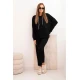 Moteriškas juodas laisvalaikio komplektas Nela Moteriški komplektai