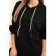 Moteriškas juodas laisvalaikio komplektas Nela Moteriški komplektai