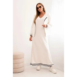 Moteriškas baltas laisvalaikio komplektas Donan