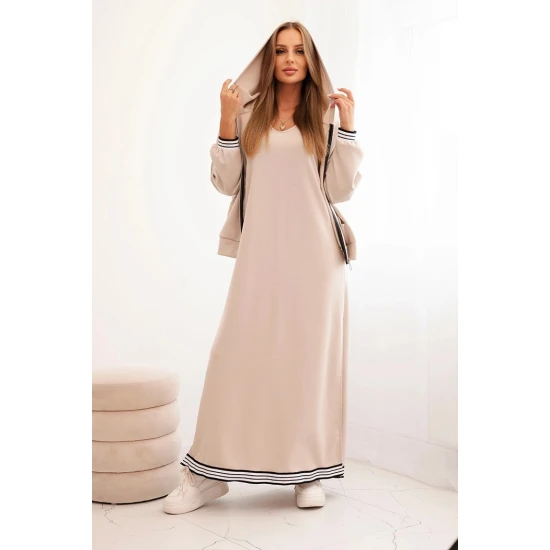 Moteriškas šviesiai rusvas laisvalaikio komplektas Donan Moteriški komplektai