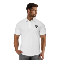 Vyriški balti polo marškinėliai Sharp