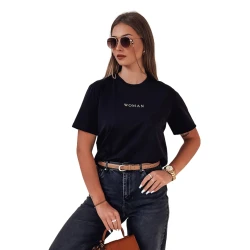Moteriški juodi marškinėliai Woman