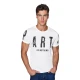Vyriškli balti marškinėliai Part Marškinėliai su užrašais