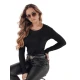 Moteriškas juodas megztinis Gino Palaidinės ir marškiniai