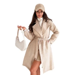 Moteriškas rusvas paltas Nancy