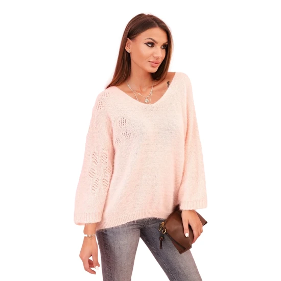 Moteriškas šviesiai rožinės spalvos Sindy Moteriški megztiniai