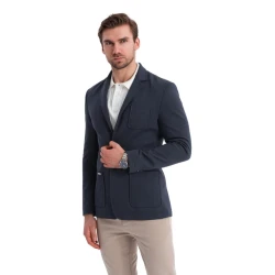 Vyriškas tamsiai mėlynas švarkas Azan