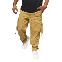 Vyriškos plačios rusvos kelnės Erven