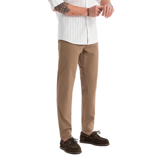 Vyriškos rusvos spalvos kelnės Tuman Klasikinės kelnės