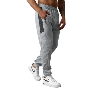 Men's light grey casual trousers Emit