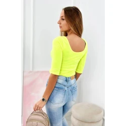 Moteriška neoninė geltona palaidinė Sonic