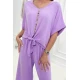 Moteriškas šviesiai violetinis komplektas Folk Moteriški komplektai