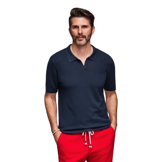 Vyriški tamsiai mėlyni polo marškinėliai Mark POLO marškinėliai