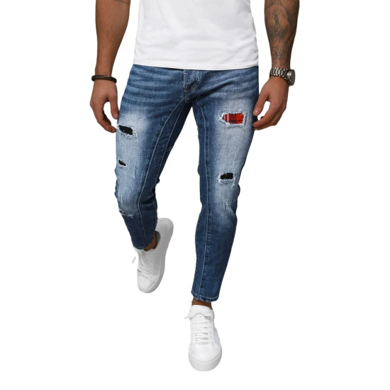 Vyriški mėlynii džinsai Apol Džinsai ir Jogeriai