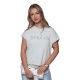 Moteriški šviesiai pilkos spalvos marškinėliai Dreams Marškinėliai su užrašais