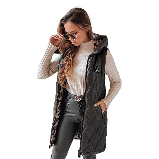 Women's black reversible vest Bora Women's waistcoats