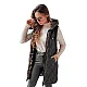 Women's black reversible vest Bora