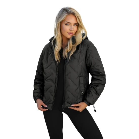 Moteriška juoda gobtuvu striukė Lamir Striukės