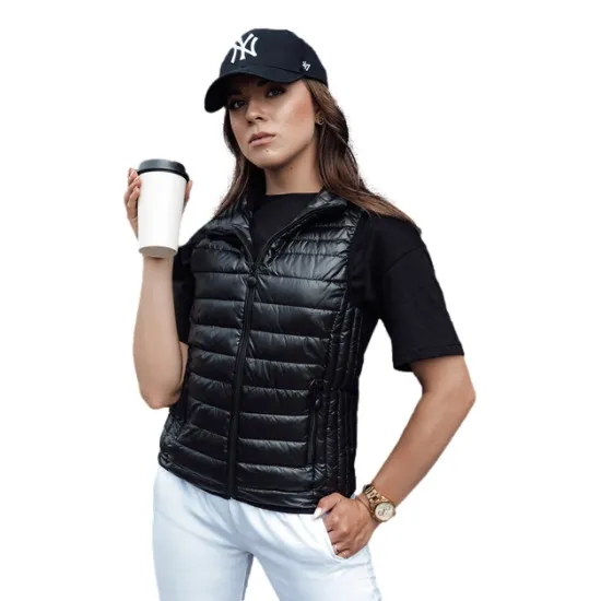 Moteriška juoda liemenė Stylish Moteriškos liemenės