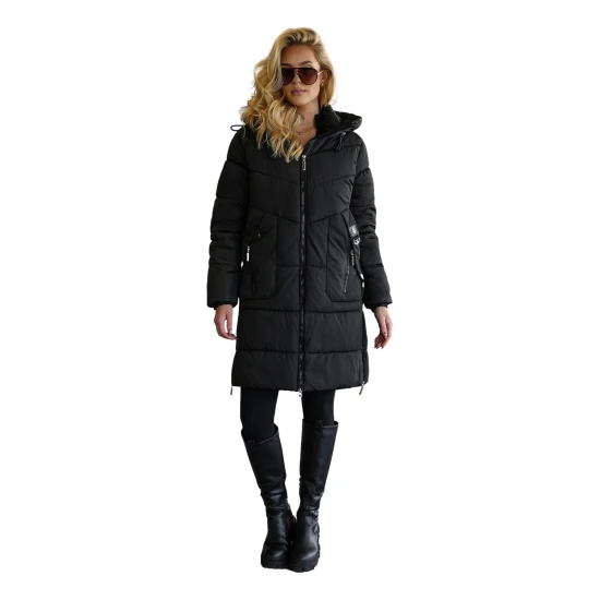 Moteriška juoda žieminė striukė Flint Moteriškos striukės