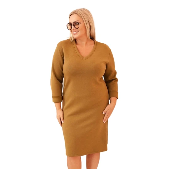 Moteriška oranžinė suknelė Malt Ilgos suknelės