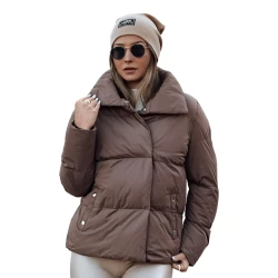 Moteriška žiemeinė rudos spalvos striukė Lari