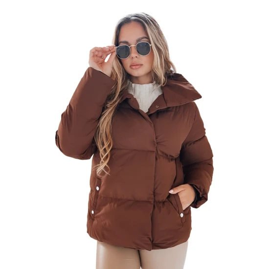 Moteriška žiemeinė tamsiai rudos spalvos striukė Lari Moteriškos striukės