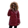 Moteriška žieminė bordo spalvos striukė Verni Moteriškos striukės