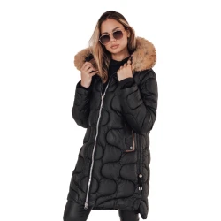 Moteriška žieminė juoda striukė Virel