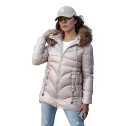 Moteriška žieminė rožinė striukė Jessica