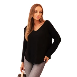 Moteriškas juodas megztinis Remo