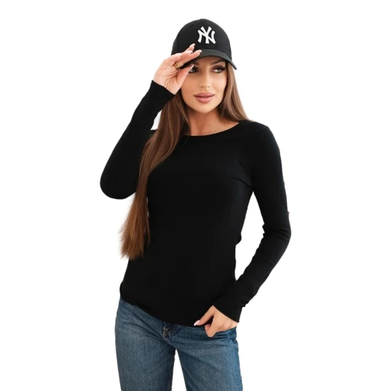 Moteriškas juodos spalvos megztinis Renat Moteriški megztiniai