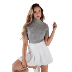 Moteriškas pilkas megztinis Bela