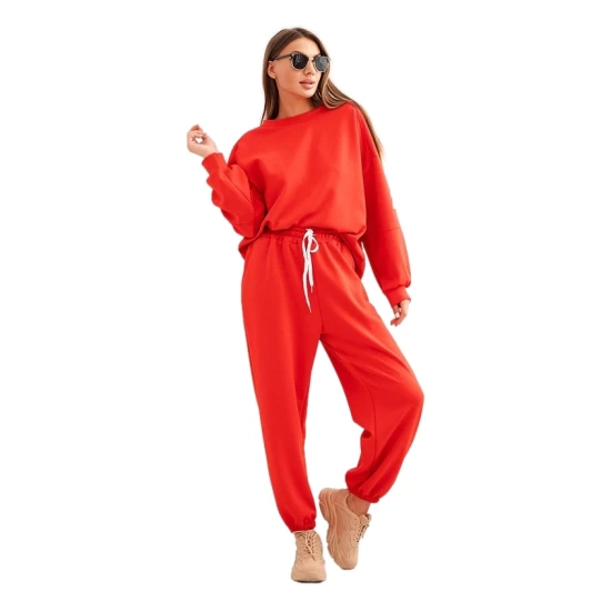 Moteriškas raudonas  laisvalaikio komplektas Isabel Moteriški komplektai