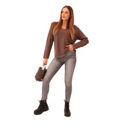 Moteriškas rudas megztinis Remo