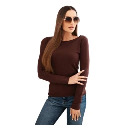 Moteriškas rudos spalvos megztinis Renat